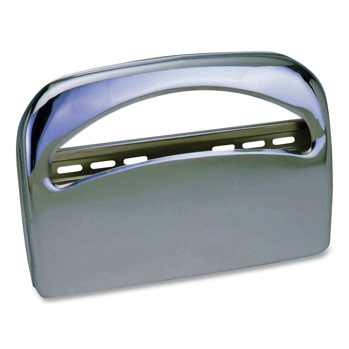 Impact Metal Half-Fold Toilet Seat Cover Dispenser, 16.35 x 2.45 x 11.55, Chrome