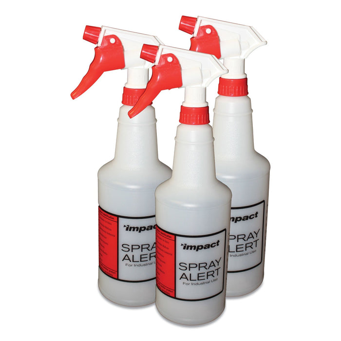 Impact Spray Alert System, 32 oz, Natural with White/White Sprayer, 24/Carton