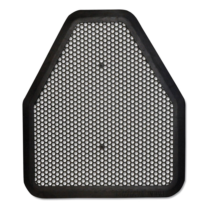 TOLCO Urinal Mat, 20.75 x 18.5, Black, 6/Carton