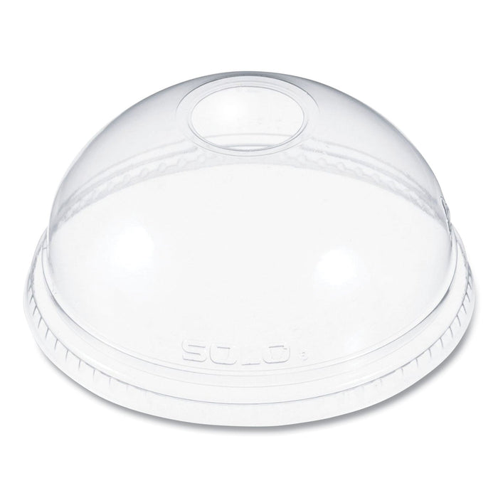 Dart Ultra Clear Dome Cold Cup Lids, Fits 16 oz to 24 oz Cups, PET, Clear, 100/Pack