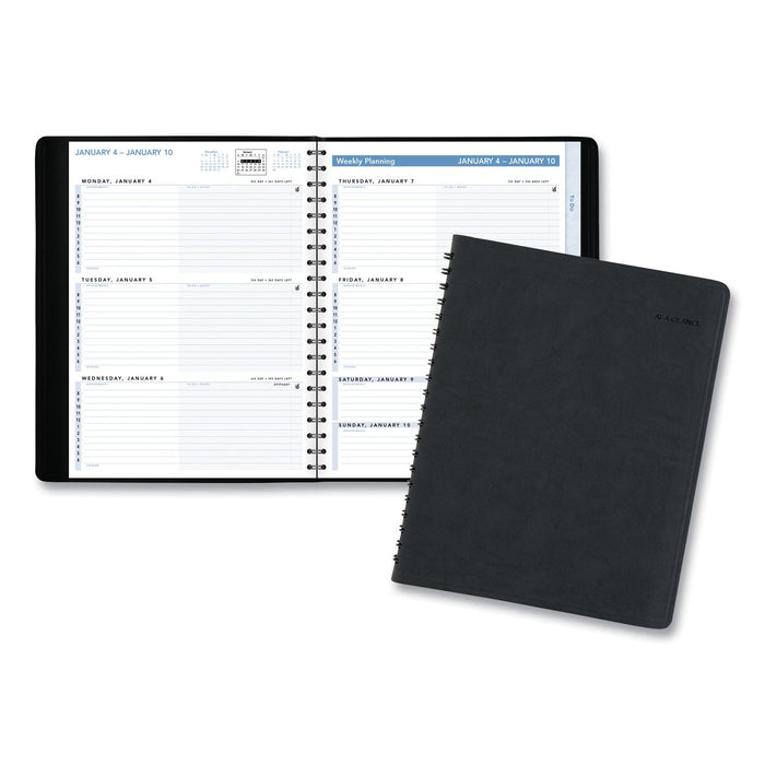 AT-A-GLANCE The Action Planner Weekly Appointment Book, 11 x 8, Black Cover, 12-Month (Jan to Dec): 2023