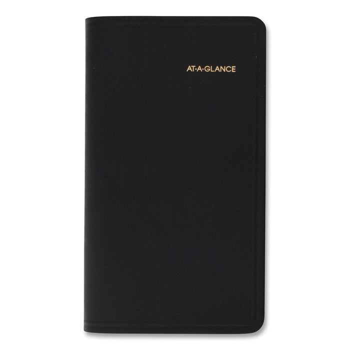 AT-A-GLANCE Pocket-Size Monthly Planner, 6 x 3.5, Black Cover, 13-Month (Jan to Jan): 2023 to 2024