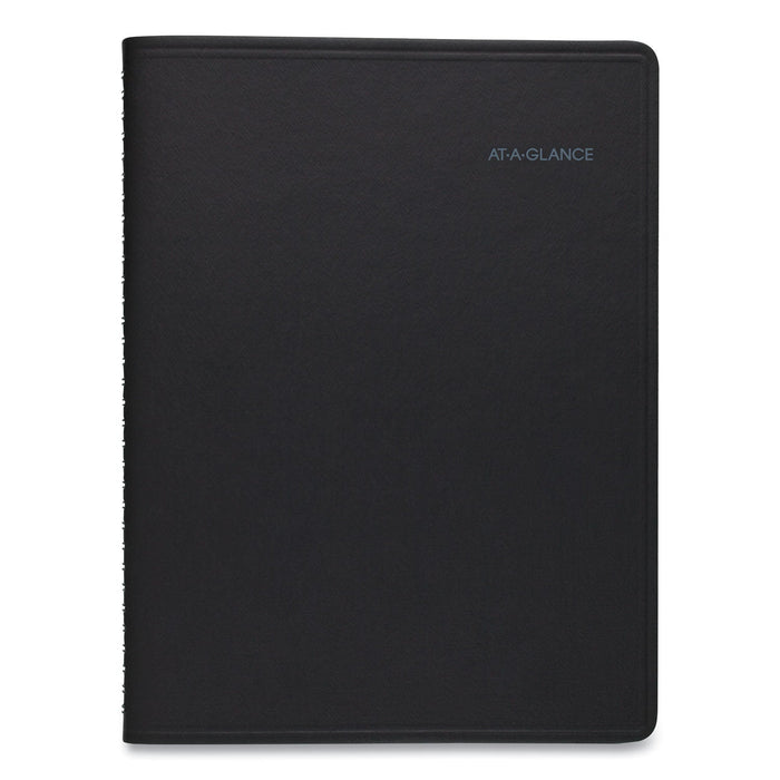 AT-A-GLANCE QuickNotes Weekly Vertical-Column Format Appointment Book, 11 x 8.25, Black Cover, 12-Month (Jan to Dec): 2023