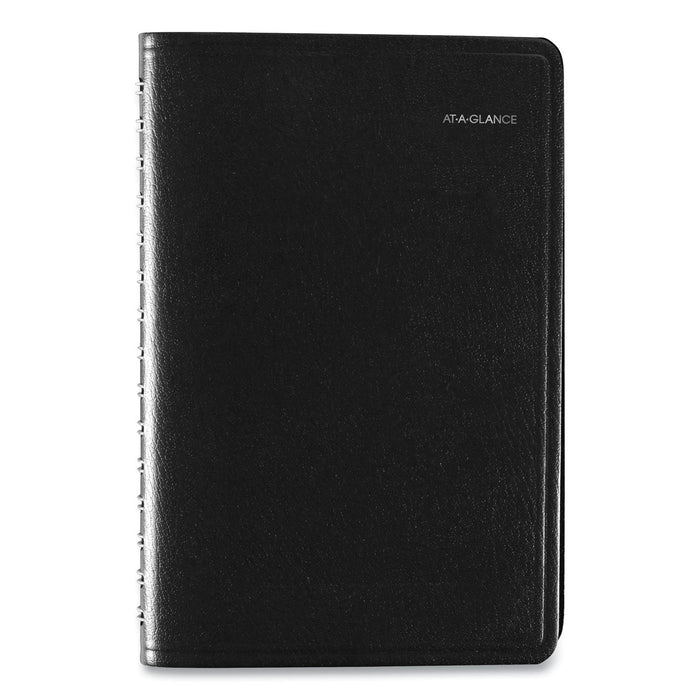 AT-A-GLANCE DayMinder Daily Appointment Book, 8.5 x 5.5, Black Cover, 12-Month (Jan to Dec): 2023
