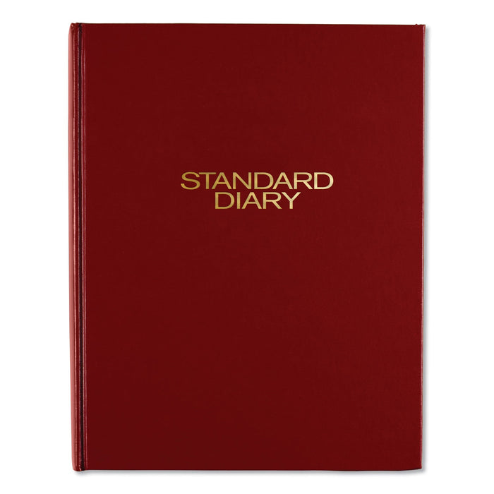 AT-A-GLANCE Standard Diary Daily Diary, 2023 Edition, Medium/College Rule, Red Cover, 9.5 x 7.5, 200 Sheets