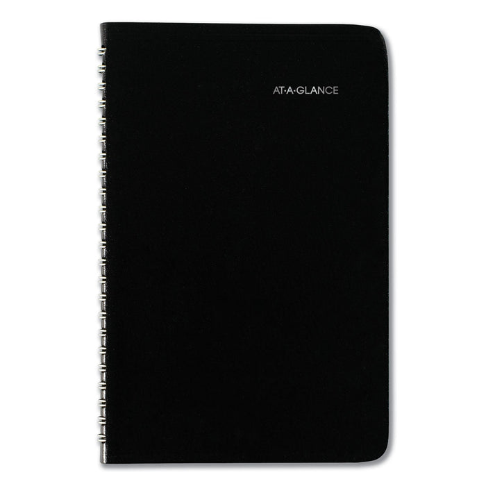 AT-A-GLANCE DayMinder Block Format Weekly Appointment Book, Tabbed Telephone/Add Section, 8.5 x 5.5, Black, 12-Month (Jan-Dec): 2023