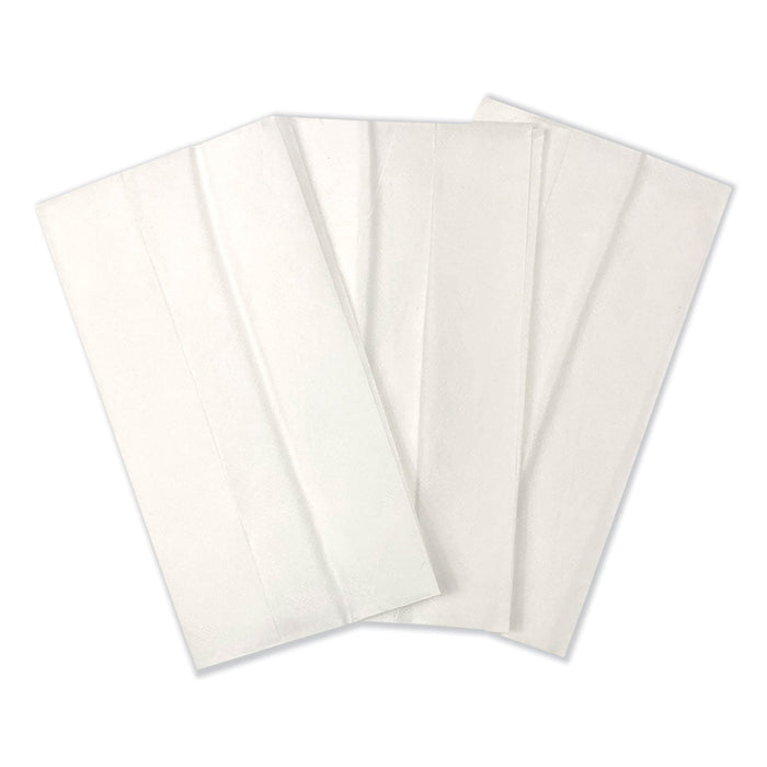 GEN Tall-Fold Napkins, 1-Ply, 7 x 13 1/4, White, 10,000/Carton