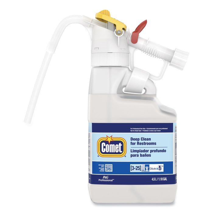 P&G Professional Dilute 2 Go, Comet Deep Clean for Restrooms, Fresh Scent, , 4.5 L Jug, 1/Carton
