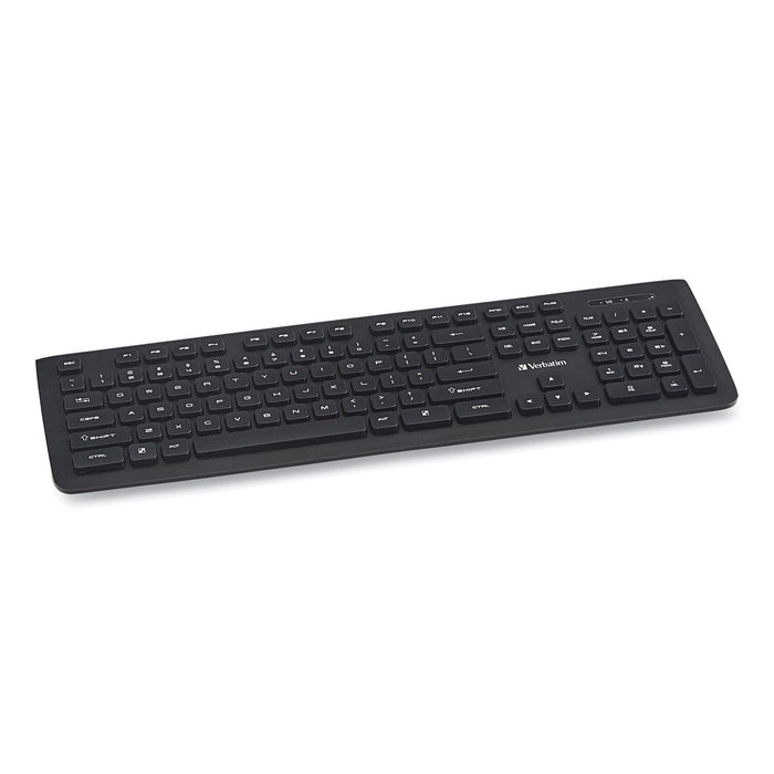 Verbatim Wireless Slim Keyboard, 103 Keys, Black