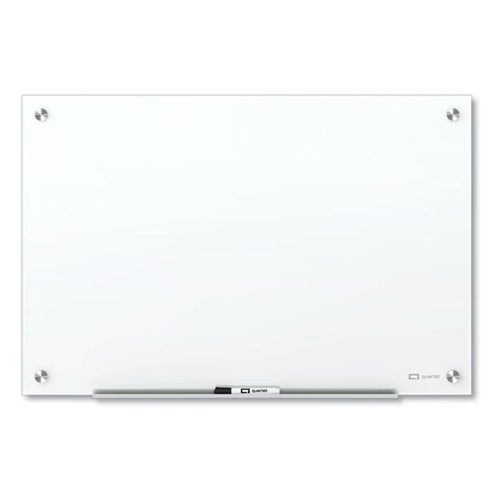 Quartet Brilliance Glass Dry-Erase Boards, 72 x 48, White Surface