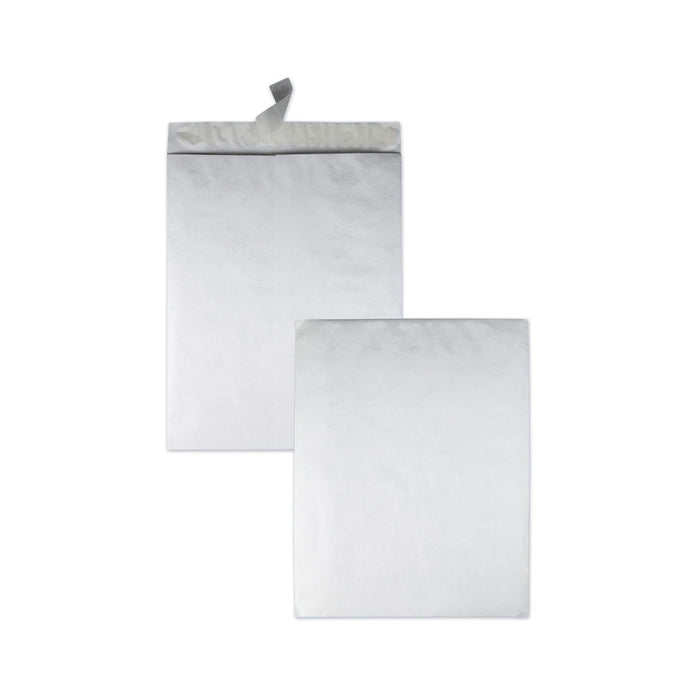 Survivor Heavyweight 18 lb Tyvek Catalog Mailers, Square Flap, Redi-Strip Adhesive Closure, 18 x 23, White, 25/Box