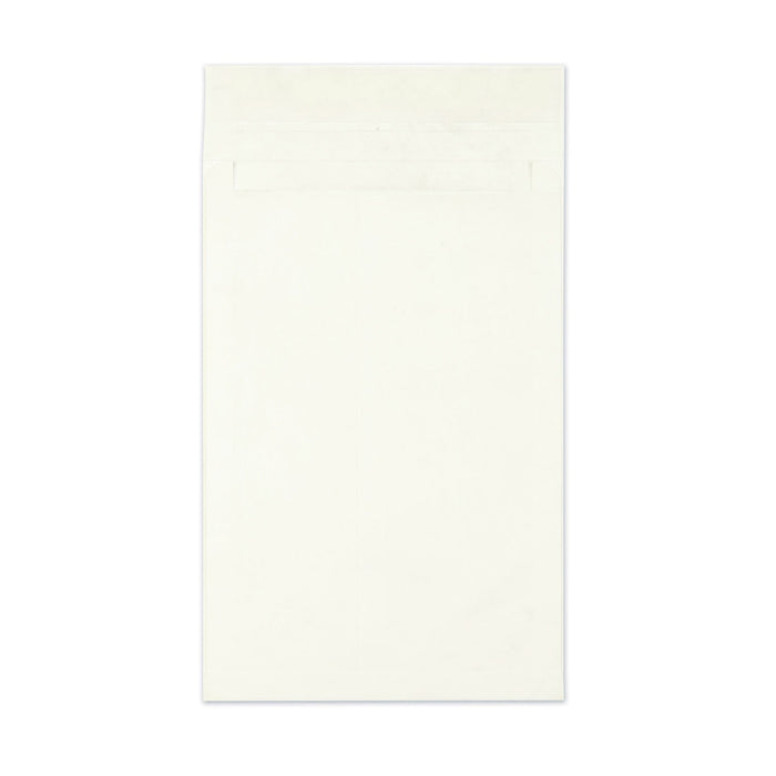 Survivor Heavyweight 18lb Tyvek Open End Expansion Mailers, #15 1/2, Cheese Blade Flap, Redi-Strip Closure, 12 x 16, White, 100/Carton