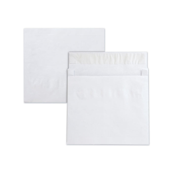 Survivor Lightweight 14 lb Tyvek Open End 2" Expansion Mailers, #13 1/2, Square Flap, Redi-Strip Closure, 10 x 13, White, 25/Box