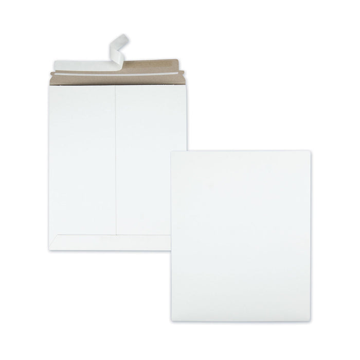 Quality Park Photo/Document Mailer, Cheese Blade Flap, Redi-Strip Adhesive Closure, 11 x 13.5, White, 25/Box