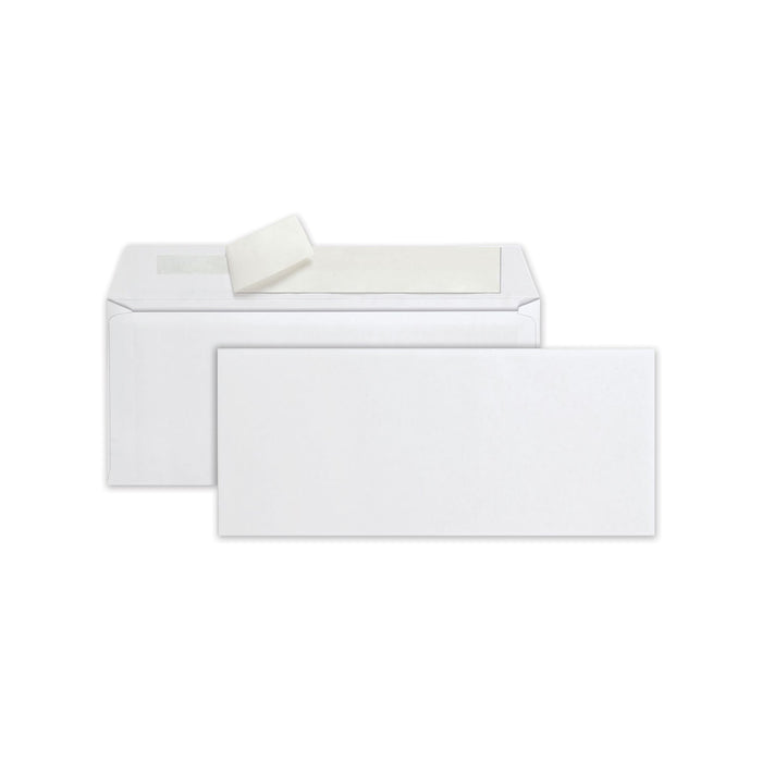 Quality Park Redi-Strip Envelope, #10, Commercial Flap, Redi-Strip Heat-Resistant Adhesive Closure, 4.13 x 9.5, White, 500/Box