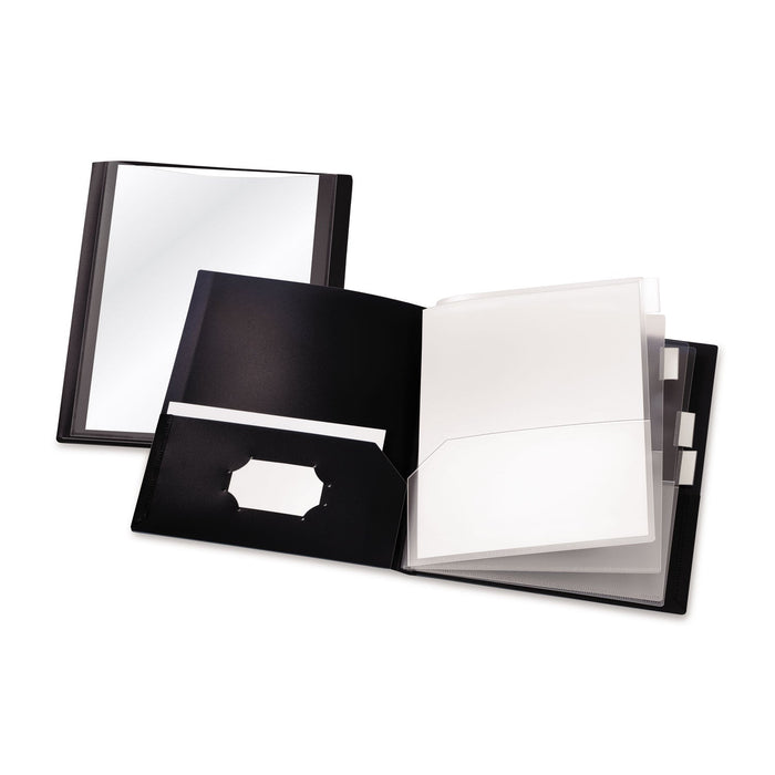 Cardinal ReportPro 10-Pocket Project Organizer, 8.5 x 11, Clear/Black