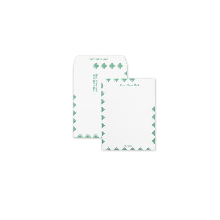 Quality Park Redi-Seal Catalog Envelope, Air Mail, #13 1/2, Cheese Blade Flap, Redi-Seal Adhesive Closure, 10 x 13, White, 100/Box