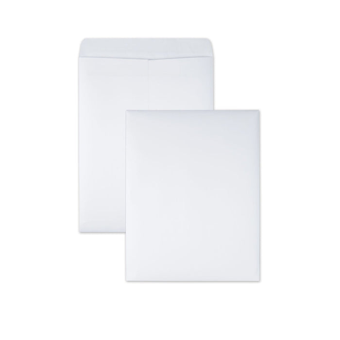 Quality Park Redi-Seal Catalog Envelope, #12 1/2, Cheese Blade Flap, Redi-Seal Adhesive Closure, 9.5 x 12.5, White, 100/Box