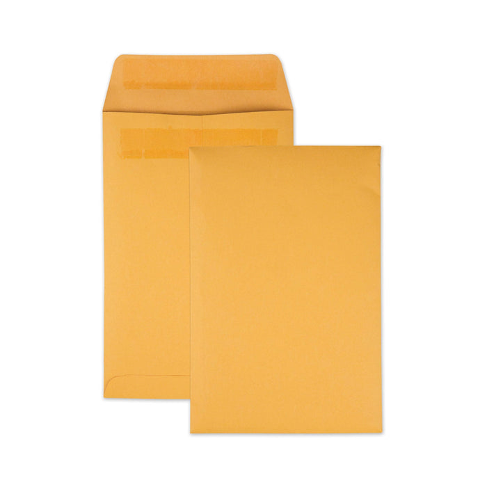 Quality Park Redi-Seal Catalog Envelope, #1 3/4, Cheese Blade Flap, Redi-Seal Adhesive Closure, 6.5 x 9.5, Brown Kraft, 250/Box