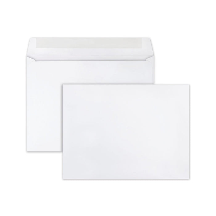 Quality Park Open-Side Booklet Envelope, #10 1/2, Cheese Blade Flap, Gummed Closure, 9 x 12, White, 250/Box