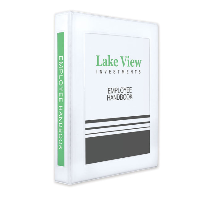 Avery Framed View Heavy-Duty Binders, 3 Rings, 1" Capacity, 11 x 8.5, White