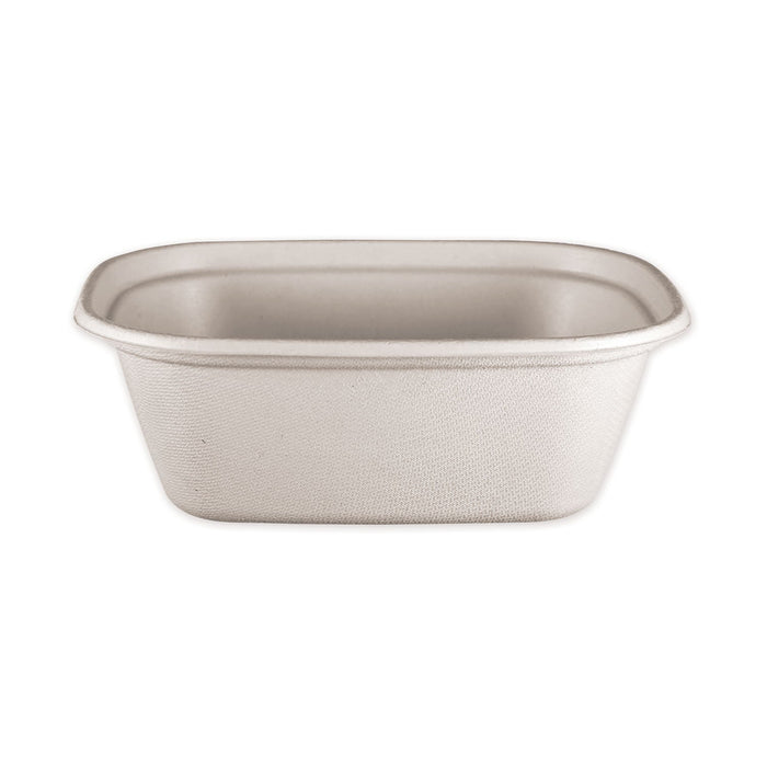 World Centric Fiber Containers, 48 oz, 8.5" Diameter x 3"h, Natural, Paper, 400/Carton