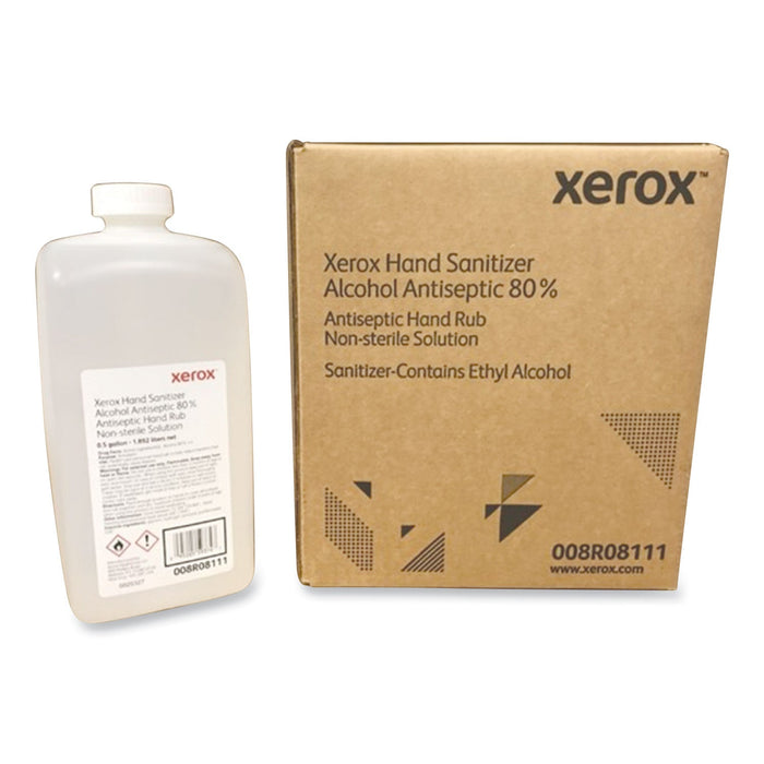 Xerox Liquid Hand Sanitizer, 0.5 gal Bottle, Unscented, 4/Carton