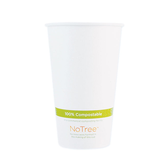 World Centric NoTree Paper Hot Cups, 20 oz, Natural, 1,000/Carton