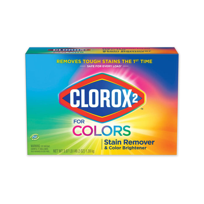 Clorox 2 Stain Remover and Color Booster Powder, Original, 49.2 oz Box, 4/Carton