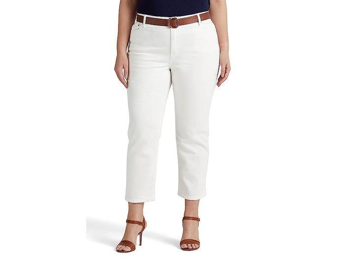 LAUREN Ralph Lauren Plus Size High-Rise Straight Ankle Jeans by Vanessa Jane