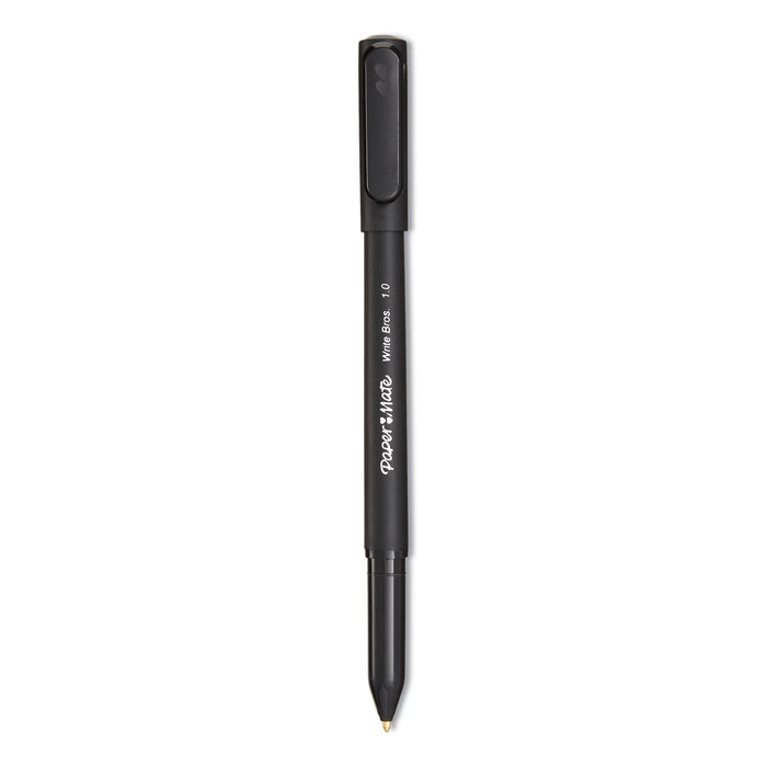 Paper Mate Write Bros. Ballpoint Pen Value Pack, Stick, Medium 1 mm, Black Ink, Black Barrel, 60/Pack