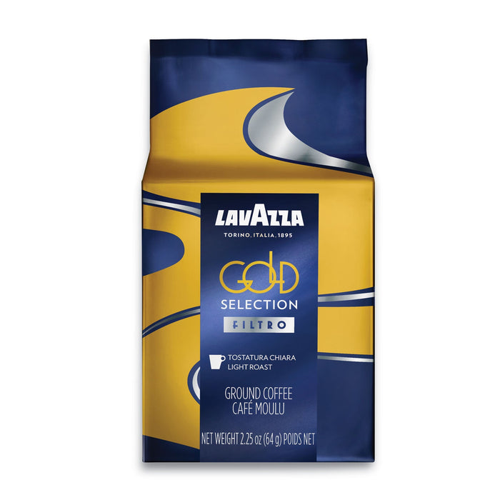 Lavazza Gold Selection Fractional Pack Coffee, Light and Aromatic, 2.25 oz Fraction Pack, 30/Carton