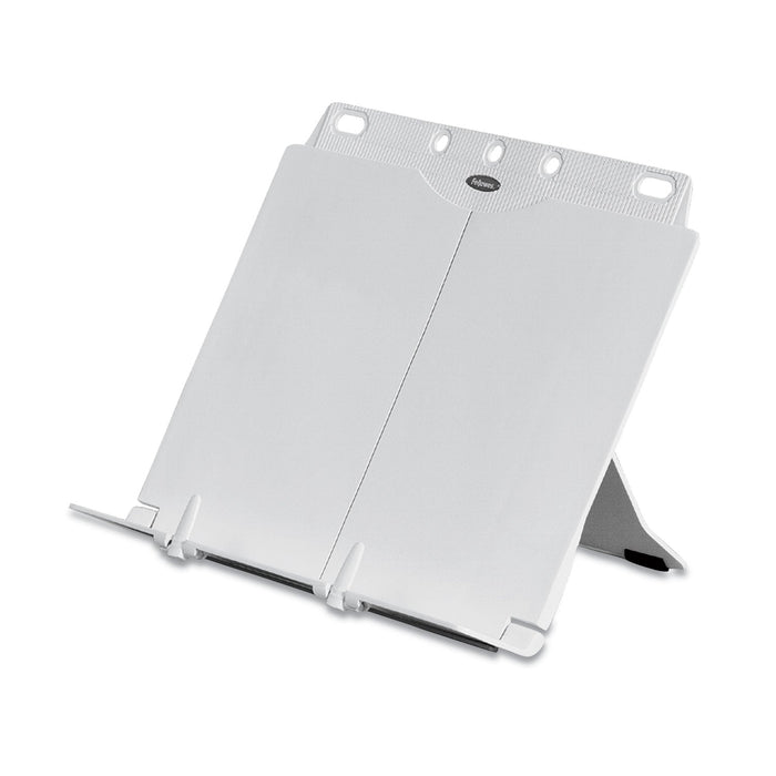 Fellowes BookLift Copyholder, One Book/Pad Capacity, Plastic, Platinum