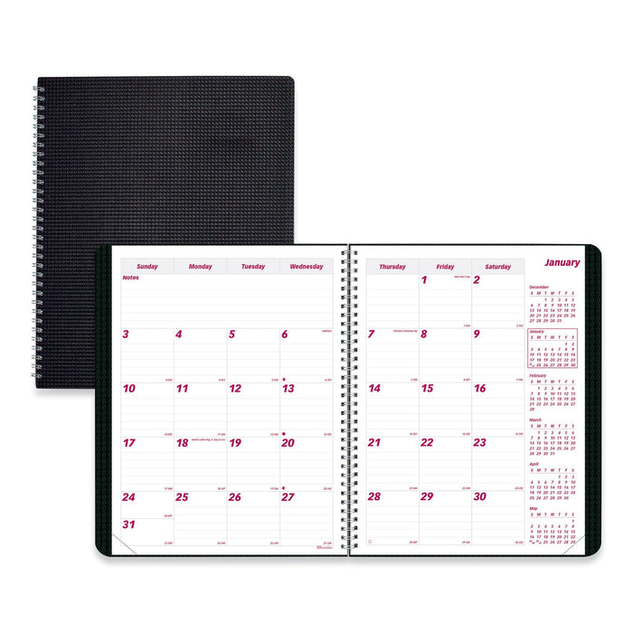 Brownline DuraFlex 14-Month Planner, 11 x 8.5, Black Cover, 14-Month (Dec to Jan): 2022 to 2024