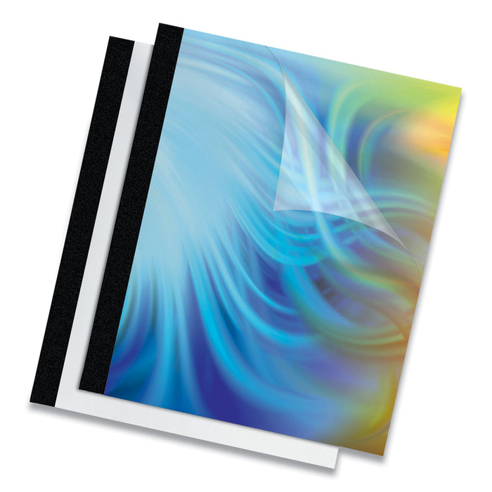 Fellowes Thermal Binding System Presentation Covers, Clear, 91 to 120 Sheet Capacity, 11 x 8.5, Unpunched, 10/Pack