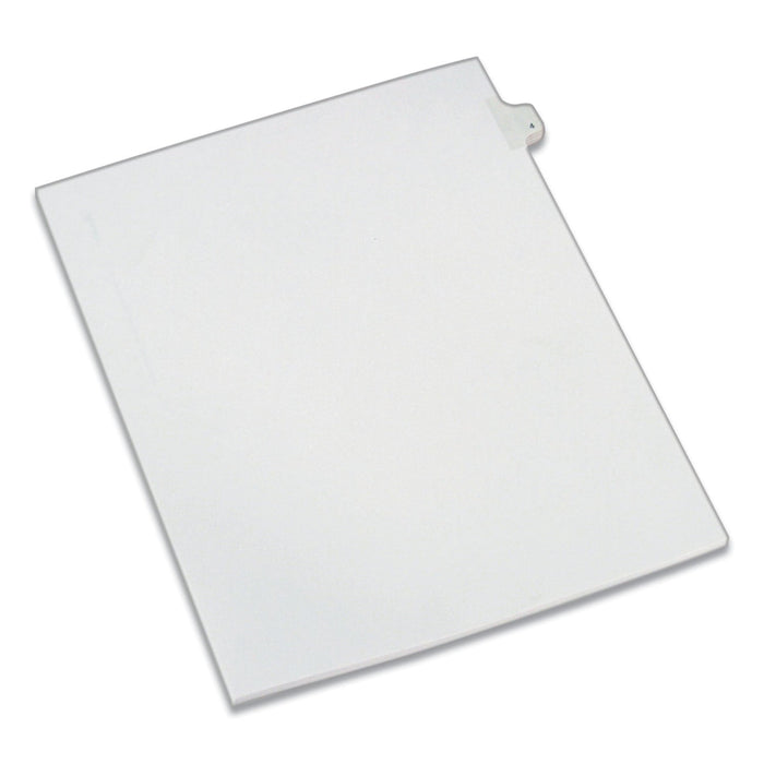Avery Preprinted Legal Exhibit Side Tab Index Dividers, Allstate Style, 10-Tab, 4, 11 x 8.5, White, 25/Pack