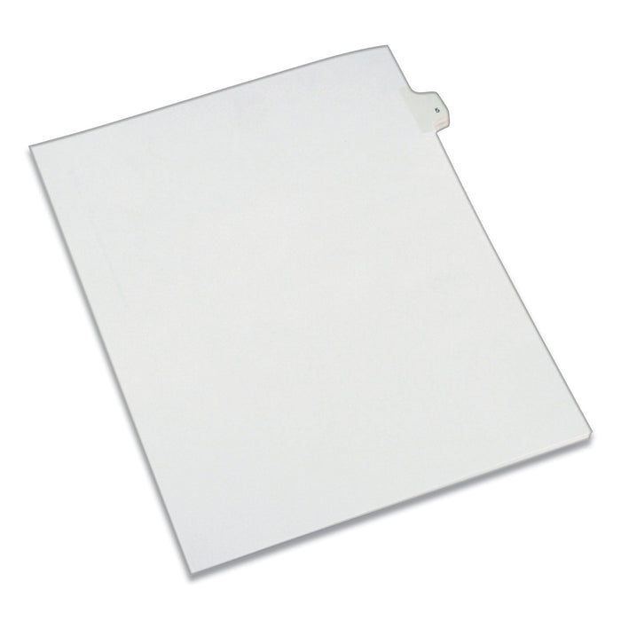 Avery Preprinted Legal Exhibit Side Tab Index Dividers, Allstate Style, 10-Tab, 5, 11 x 8.5, White, 25/Pack