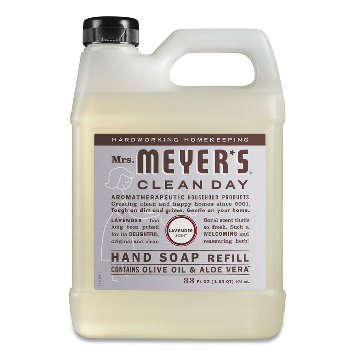 Mrs. Meyer's Clean Day Liquid Hand Soap, Lavender, 33 oz, 6/Carton