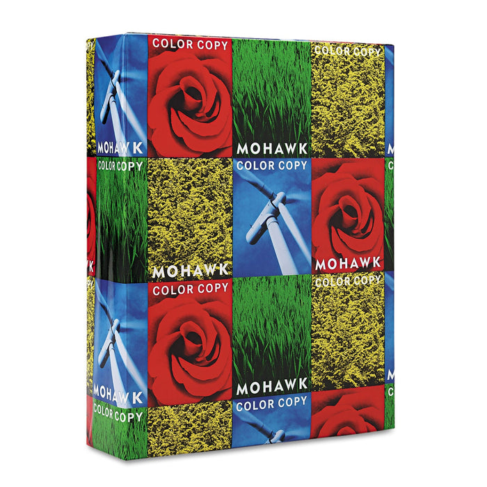 Mohawk Color Copy Recycled Paper, 94 Bright, 28 lb Bond Weight, 8.5 x 11, PC White, 500/Ream