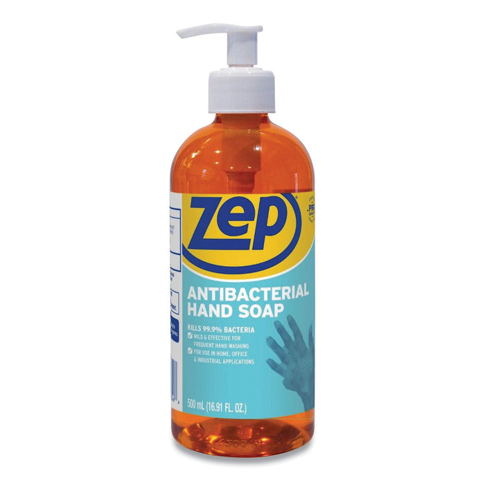 Zep Antibacterial Hand Soap, Floral, 16.9 oz Bottle, 12/Carton