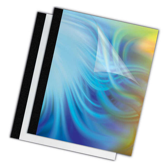 Fellowes Thermal Binding System Presentation Covers, Clear, 16 to 30 Sheet Capacity, 11 x 8.5, Unpunched, 10/Pack