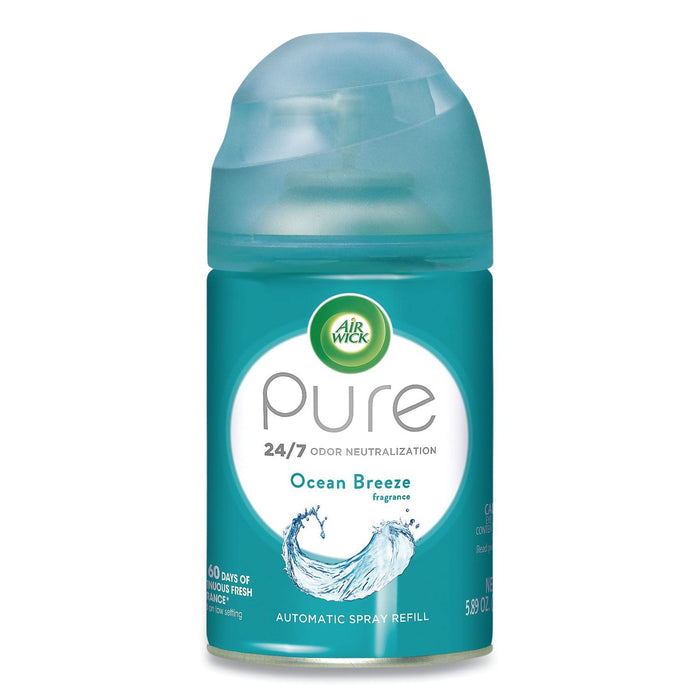 Air Wick Freshmatic Ultra Automatic Pure Refill, Ocean Breeze, 5.89 oz Aerosol Spray