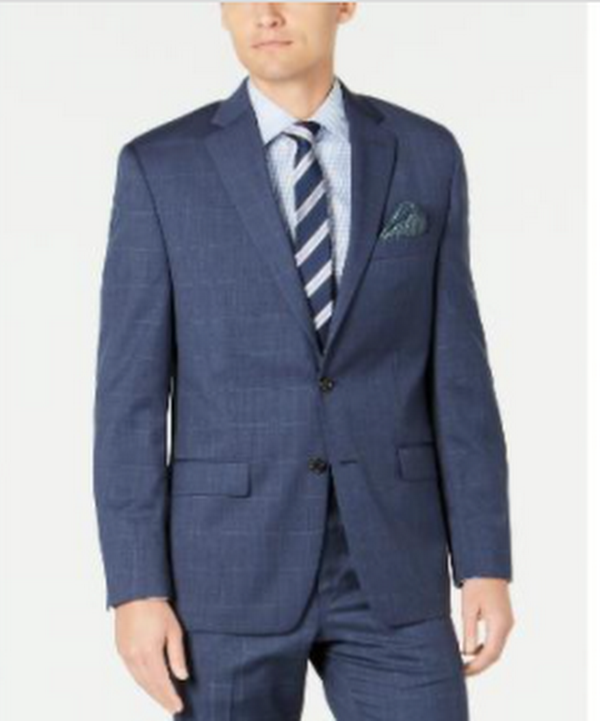 Lauren Ralph Mens Classic-Fit UltraFlex Stretch Sharkskin Jacket, Size 44R by Vanessa Jane