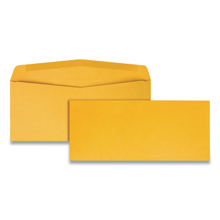 Quality Park Kraft Envelope, #10, Commercial Flap, Gummed Closure, 4.13 x 9.5, Brown Kraft, 500/Box