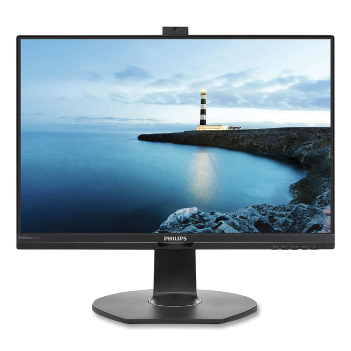 Philips Brilliance LCD Monitor, 23.8" Widescreen, IPS Panel, 1920 Pixels x 1080 Pixels