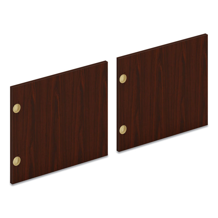 HON Pair of Mod Laminate Doors for 72"W Mod Desk Hutch, 17.87 x 14.83, Traditional Mahogany