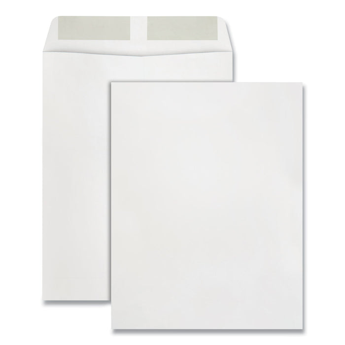 Quality Park Catalog Envelope, 28 lb Bond Weight Paper, #13 1/2, Square Flap, Gummed Closure, 10 x 13, White, 250/Box