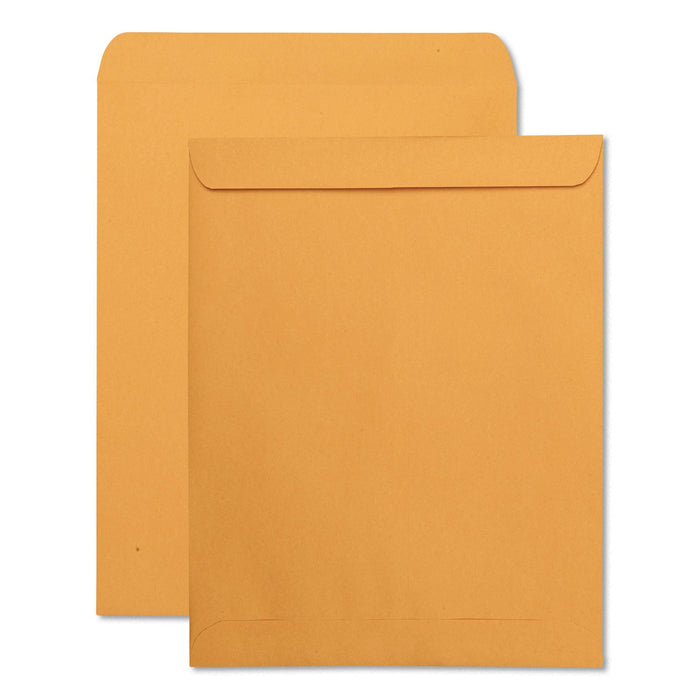 Quality Park Catalog Envelope, 28 lb Bond Weight Kraft, #14 1/2, Square Flap, Gummed Closure, 11.5 x 14.5, Brown Kraft, 250/Box