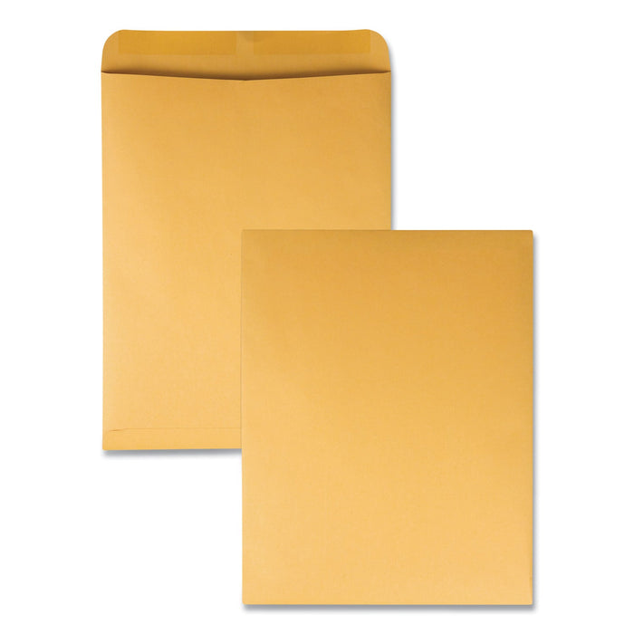 Quality Park Catalog Envelope, 28 lb Bond Weight Kraft, #15 1/2, Square Flap, Gummed Closure, 12 x 15.5, Brown Kraft, 100/Box