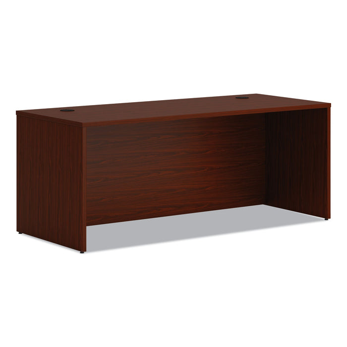 HON Mod Desk Shell, 72" x 30" x 29", Traditional Mahogany